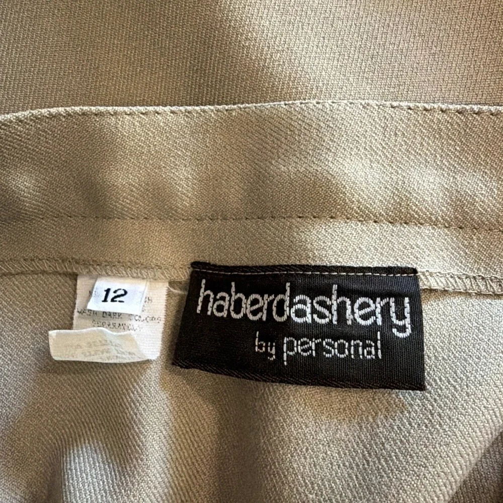 Vintage Haberdashery Women Classic Career Office Skirt Size 12 Secretary Neutral